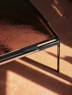 &Tradition Sofaborde<Sett LN13 Sofabord, smoked glass/chrome fra