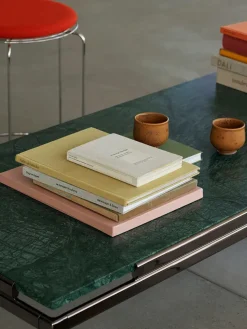 &Tradition Sofaborde<Sett LN12 Sofabord, verde guatemala marble/chrome fra