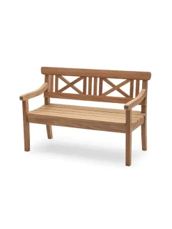 Fritz Hansen Havebænke<Skagerak Drachmann Bænk 120 cm fra