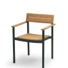Fritz Hansen Havestole<Skagerak Pelagus Armstol, hunter green fra