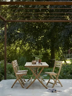 Fritz Hansen Havemøbelsæt<Skagerak Selandia Sæt, 4 stole og bord 147 fra