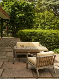 Fritz Hansen Udendørs Loungemøbler<Skagerak Virkelyst 2 pers. Sofa, Honey Yellow fra