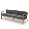 Fritz Hansen Udendørs Loungemøbler<Skagerak Virkelyst 3 pers. Sofa, Charcoal fra