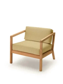 Fritz Hansen Udendørs Loungemøbler|Havestole<Skagerak Virkelyst Stol, Golden Yellow Stripe fra