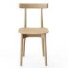 Nine Spisebordsstole<Skinny wooden chair, oak fra