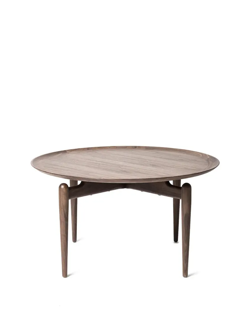 Stellar Works Sofaborde<Slow Coffee Table Ø 80 cm, walnut fra