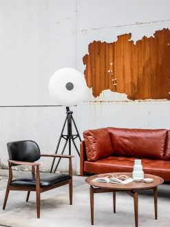 Stellar Works Sofaborde<Slow Coffee Table Ø 80 cm, walnut fra