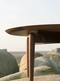 Stellar Works Sofaborde<Slow Coffee Table Ø 80 cm, walnut fra