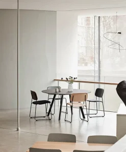 HAY Spisebordsstole<Soft Edge 50 Sled, polstret stol fra