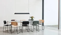 HAY Spisebordsstole<Soft Edge 50 Sled, polstret stol fra