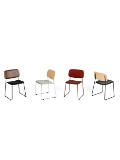 HAY Spisebordsstole<Soft Edge 50 Sled, polstret stol fra