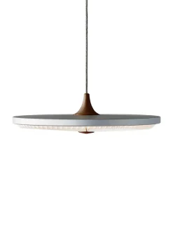 Le Klint Pendler|Spots<Soleil pendel medium, røget eg, papir skærm fra