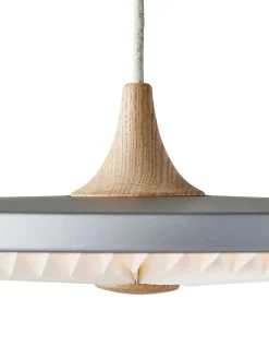 Le Klint Pendler|Spots<Soleil pendel small, lys eg, papir skærm fra