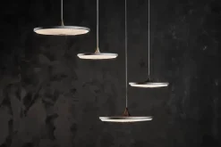 Le Klint Pendler|Spots<Soleil pendel small, røget eg, plast skærm fra