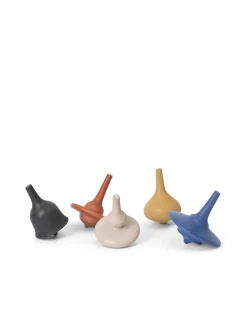 Børn Ferm Living Legetøj<Spin Tops, sæt á 5 stk. fra