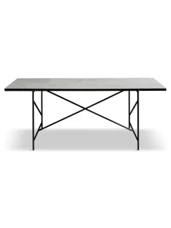 Handvärk Spiseborde<Spisebord 185, hvid marmor fra HANDVÄRK