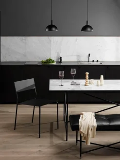 Handvärk Spiseborde<Spisebord 230, sort marmor fra HANDVÄRK