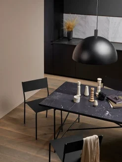 Handvärk Spiseborde<Spisebord 185, sort marmor fra HANDVÄRK