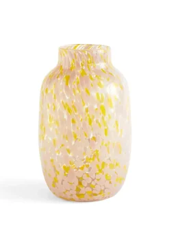 HAY Vaser<Splash Vase, Round light pink and yellow fra