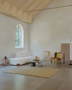 Linie Design Gulvtæpper<Split Plains Tæppe, Mustard fra