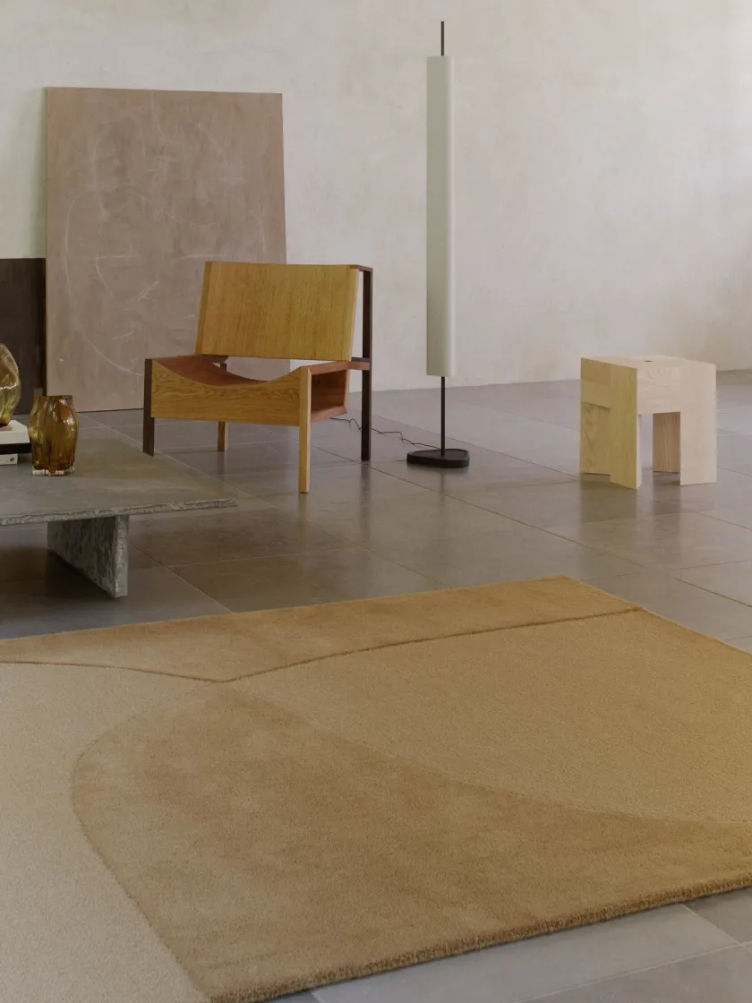 Linie Design Gulvtæpper<Split Plains Tæppe, White fra