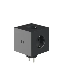 Avolt Gaver Til Ham<Square 2 Stikdåse med USB, sort fra