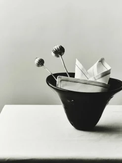 Louise Roe Vaser<S.R. Vintage Bowl Deco Black fra