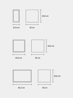 Muuto Reolsystemer|Reoler<Stacked Reol, small fra