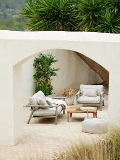 Cane-line Udendørs Loungemøbler|Havestole<Sticks Loungestol, taupe aluminium fra