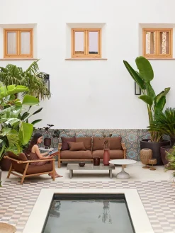 Cane-line Udendørs Loungemøbler|Havestole<Sticks Loungestol, teak fra