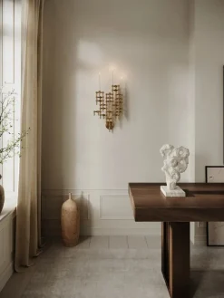 STOFF Nagel Lysestager<STOFF Vægophæng, messing fra