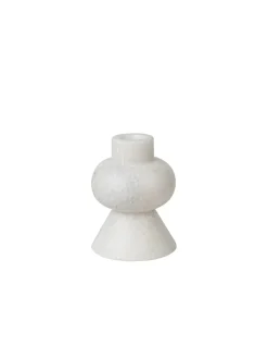 Tom Dixon Lysestager<Stone Stacking Candleholder White fra