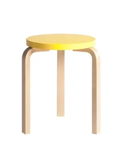 Artek Skamler<Stool 60, white laminate fra