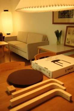 Artek Skamler<Stool 60, white laminate fra