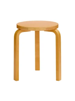 Artek Skamler<Stool 60, white laminate fra