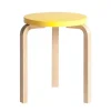 Artek Skamler<Stool 60, yellow lacquered fra