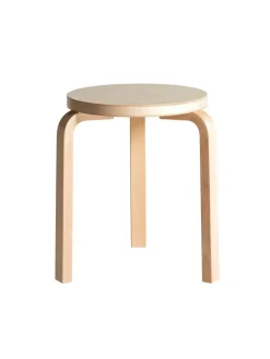 Artek Skamler<Stool 60, yellow lacquered fra