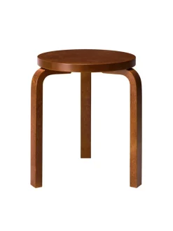 Artek Skamler<Stool 60, yellow lacquered fra
