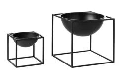 Audo Copenhagen Service<Stor Kubus Skål, guldbelagt fra