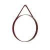 HAY Spejle<Strap Mirror No 2 Ø50 Red - Spejl fra