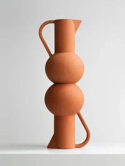 raawii Kander|Service<Strøm Kande, terracotta fra