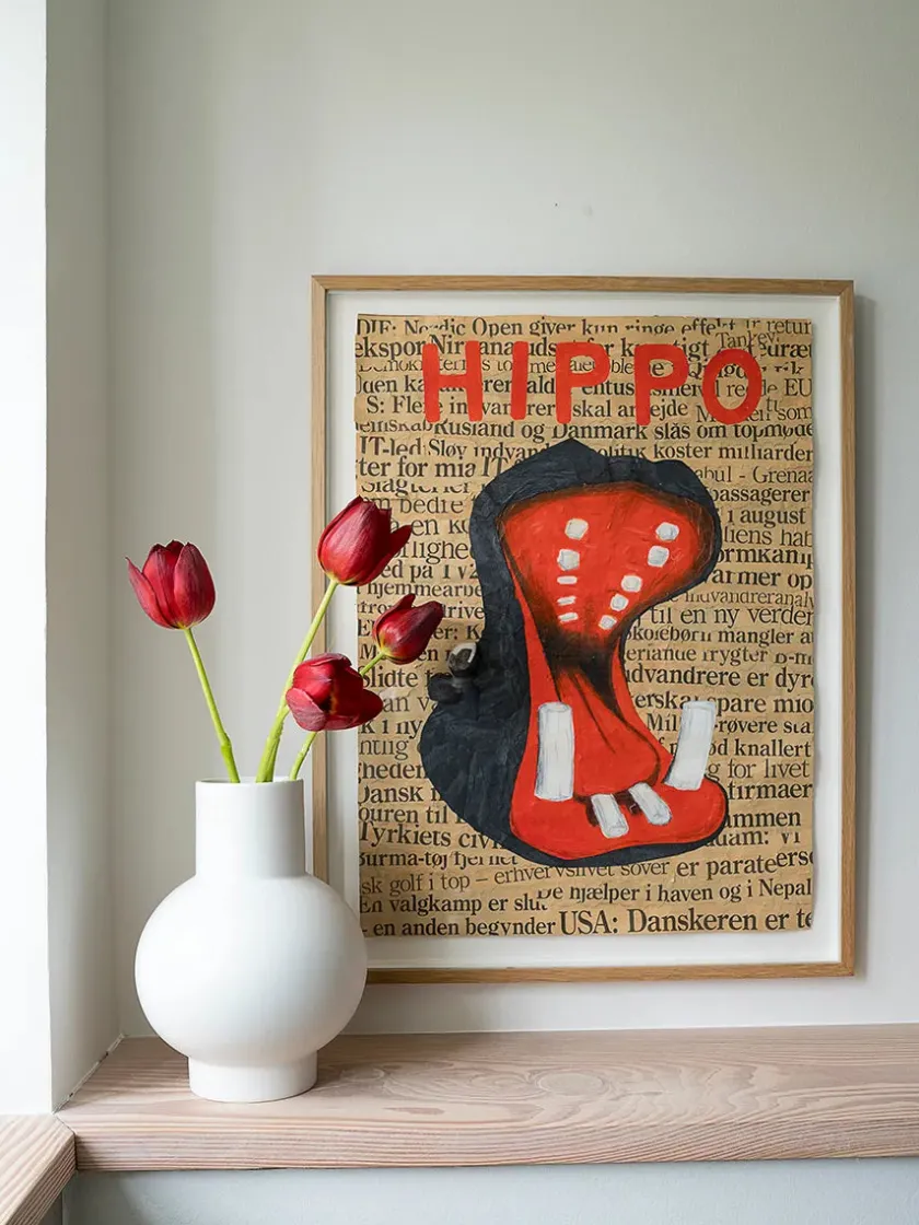 raawii Vaser<Strøm Vase, coral blush fra