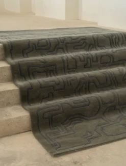 Massimo Gulvtæpper<Structures 2.0 Tæppe, Arctic Green fra