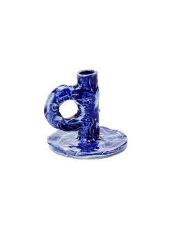 NIKO JUNE Lysestager<Studio Candlestick, dark blue fra