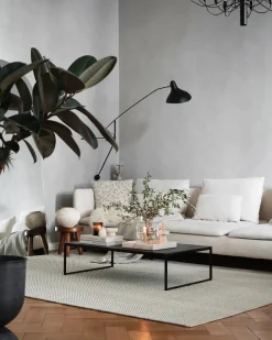 Woud Gulvtæpper<Tact Rug, dark grey fra