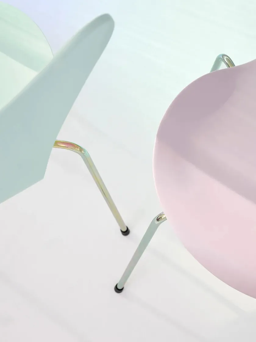 Fritz Hansen Spisebordsstole<70th Anniversary Edition 3107 Spisebordsstol, 7:14 AM Violet af Arne Jacobsen