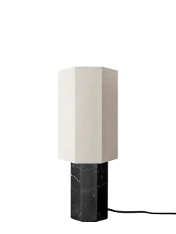 Louise Roe Spots<The Eight Over Eight Lamp Small, beige travertine fra