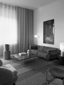 Louise Roe Spots<The Eight Over Eight Lamp Large, white marble fra