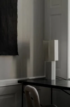 Louise Roe Spots<The Eight Over Eight Lamp Large, white marble fra