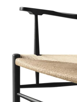 Fredericia Furniture Spisebordsstole<The Klint Armchair, sortlakeret eg fra
